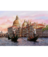 Framed canvas art print giclée Burano gondolando venezia Gondola Venice ... - $327.93 MXN+