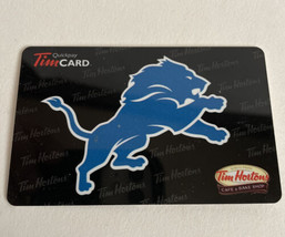 Tim Hortons Gift Card Detroit Lions Collectable (Unused/No Balance) - $4.80