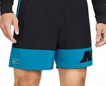 Nike Men&#39;s Dri-FIT Colorblocked Sport Clash Training Shorts in Black/Blu... - $29.94