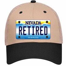 Retired Nevada Novelty Khaki Mesh License Plate Hat - £22.80 GBP
