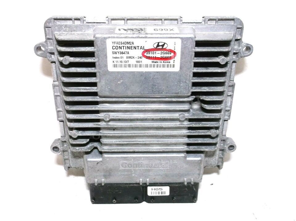 11-12-13-14  HYUNDAI SONATA/2.4L AUTOMATIC VIN C 8TH DIGIT ENGINE COMPUT... - $3.99