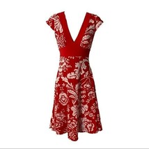 B.Smart V-Neck Red + White Dress Juniors Size 5/6 NWT - £16.70 GBP