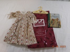 American Girl Pleasant Company Felicity Meet Rose Garden Gown + Book + Hanger + - $87.13