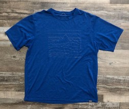 Patagonia Capilene Cool Daily 50+ SPF T-shirt Blue Mens Medium - $19.59