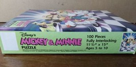 Vintage Disney Mickey &amp; Minnie Mouse Jukebox Disco Dance 100 Piece Puzzle Sealed - £14.65 GBP