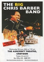 Chris Barber Jazz Big Band Hand Signed Concert Theatre Flyer - £6.29 GBP