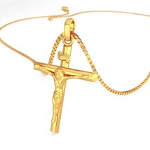 22 K Holy Cross Gold Pendant - £267.07 GBP
