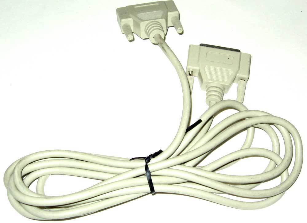 RS232 Serial Data/Modem/Printer Cable DB25F to DB25M 10&#39; Extension - $4.99