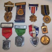 9PC Lot Vintage American Legion Convention Medal Badge - £39.13 GBP
