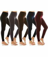 SOFRA Plus Size Banded High Waist Fleece Lined Yoga Fitness Active Basic... - $14.34 CAD