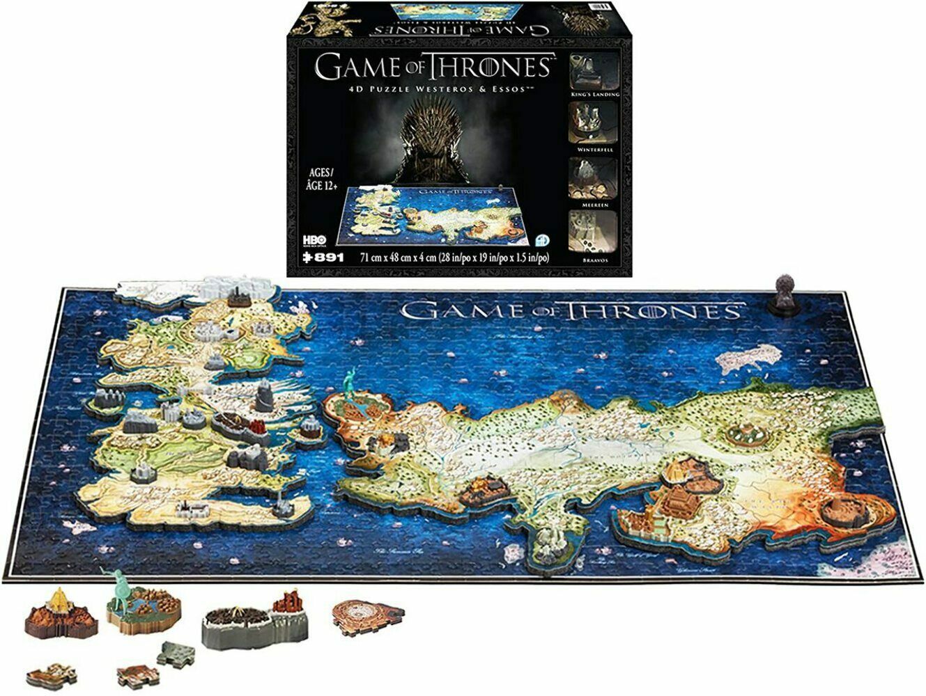 Primary image for Game of Thrones Westeros & Essos Map 3D Puzzle 4D Cityscapes 4D51005