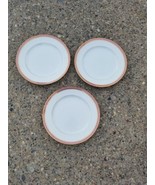 Vintage Lenox Bailey Bank &amp; Biddle Philadelphia pink gold Dinner plates X 3 - £48.10 GBP