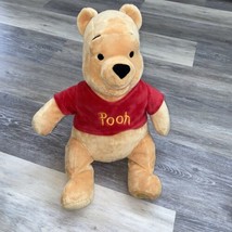 Disney Store 18&quot; Winnie the Pooh Plush Stuffed Animal Toy Christmas Gift... - $19.75