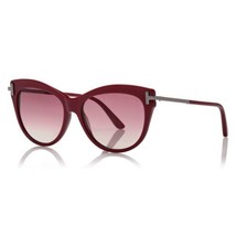 TOM FORD FT0821 69T Shiny Red With Light Ruthenium/Gradient Burgundy 56-16-14... - $124.66