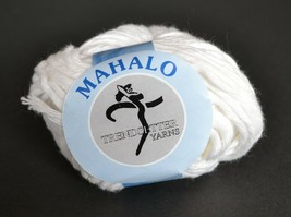 Trendsetter Mahalo cotton yarn ball #01 White 50yds, - $93.85 MXN