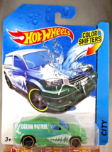 2014 Hot Wheels City 35/48 Color Shifters FANDANGO Green w/Black PR5 Spoke Wheel - £10.59 GBP