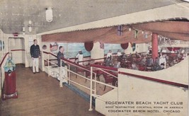 Edgewater Beach Hotel Chicago Illinois IL Yacht Club Postcard D22 - £2.33 GBP
