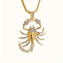 Unisex HipHop Scorpion Pendant Necklace  Cool Jewelry Gift - $27.85 CAD
