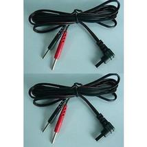 2 Tens Unit Lead Wires Fits Compatible w/ I Reliev ET-1313 And ET-7070 Ems Tens - $9.93