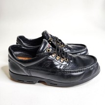 Ecco Track Oxford Shoes Size 10 US 44 EU Black Leather - £54.29 GBP