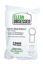 Clean Obsessed 6 Quart Back Pack HEPA Vacuum Bags CO06BG - £16.14 GBP