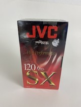 Lot of  3 JVC T-120 SX Blank High Performance VHS Tapes New &amp; Sealed Blank Media - $19.49