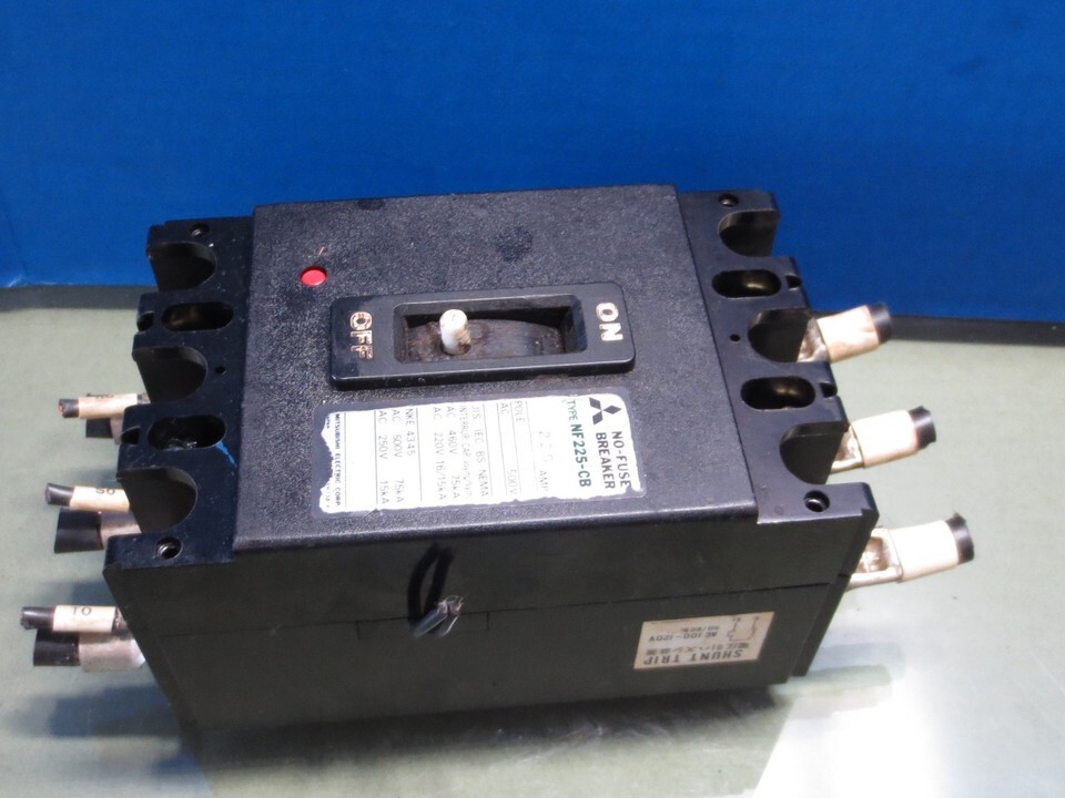 MITSUBISHI NO FUSE BREAKER NF225-CB 225AMP 500V - $58.19