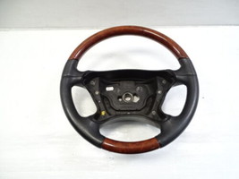 03 Mercedes R230 SL500 steering wheel, leather/wood, black - £144.66 GBP