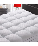 Extra Thick Mattress Pad Cooling Matress Topper Bed Cover Back Pain Reli... - £82.59 GBP+