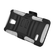 [GTE Zone] Armor Hybrid Kickstand With Holster For LG Optimus L9 P769 (W... - £3.59 GBP