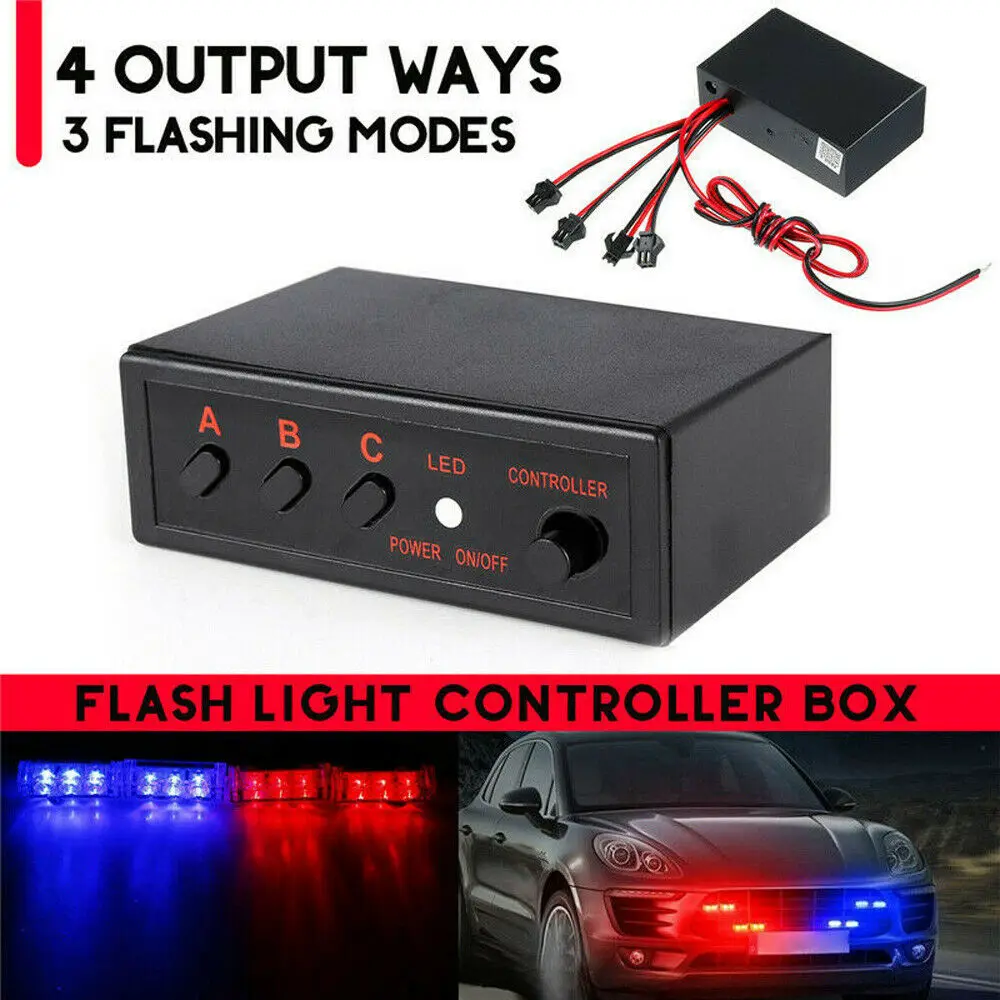 Durable High quality New Practial Flasher Controller Box LED Strobe Tool 1 pcs A - £43.15 GBP