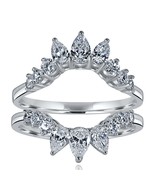 Kunstdiamanten Grown Diamant Tiara Verstärker 1.20 CT Hochzeit Ring 14k ... - $1,380.02 CAD