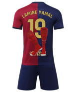 Soccer Uniform 19 Blaugrana Jersey suit Men Kids 2425 Lamine Yamal Shirt... - $49.55