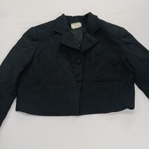 Ann Tjian for Kenar Women’s Black 2-Button Cropped Blazer Jacket Size 8 image 12
