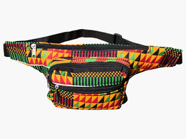 Kente Crossbody Waist Bag Ankara Fanny Pack Bum Pack Waist Pack African Hip bag - £19.97 GBP