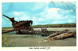 Vecchio Cartolina Di Il Peter Iredale Wrecked 1906 Oregon Coast Spediti 1962 - £21.29 GBP