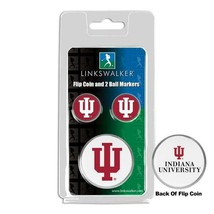 Indiana Hoosiers Flip Coin and 2 Golf Ball Marker Pack - £12.78 GBP