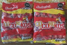 LOT OF 2 AMBROSOLI COCOROKOS PERITAS PERUVIAN CANDIES 700GR 200 UNITS PERU - $17.98