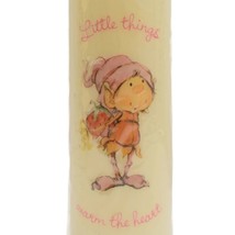 2 Vintage Guild House Pillar Candles Elf Nymph Little Things Warm The Heart  - £15.84 GBP