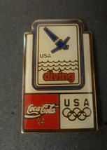 Coca-Cola USA Diving Olympics Lapel Pin - £2.72 GBP