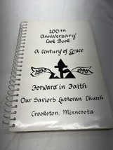 Vintage Cookbook Spiral Church Our Saviors Lutheran Crookston MN 1990 Centennial - $39.99