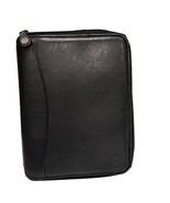 Franklin Covey Vintage Black Leather Full Zip Around Planner Compact Size - $1,173.81 MXN