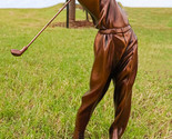 Professional Golfer Swinging Golf Club Decorative Figurine With Trophy B... - $41.95