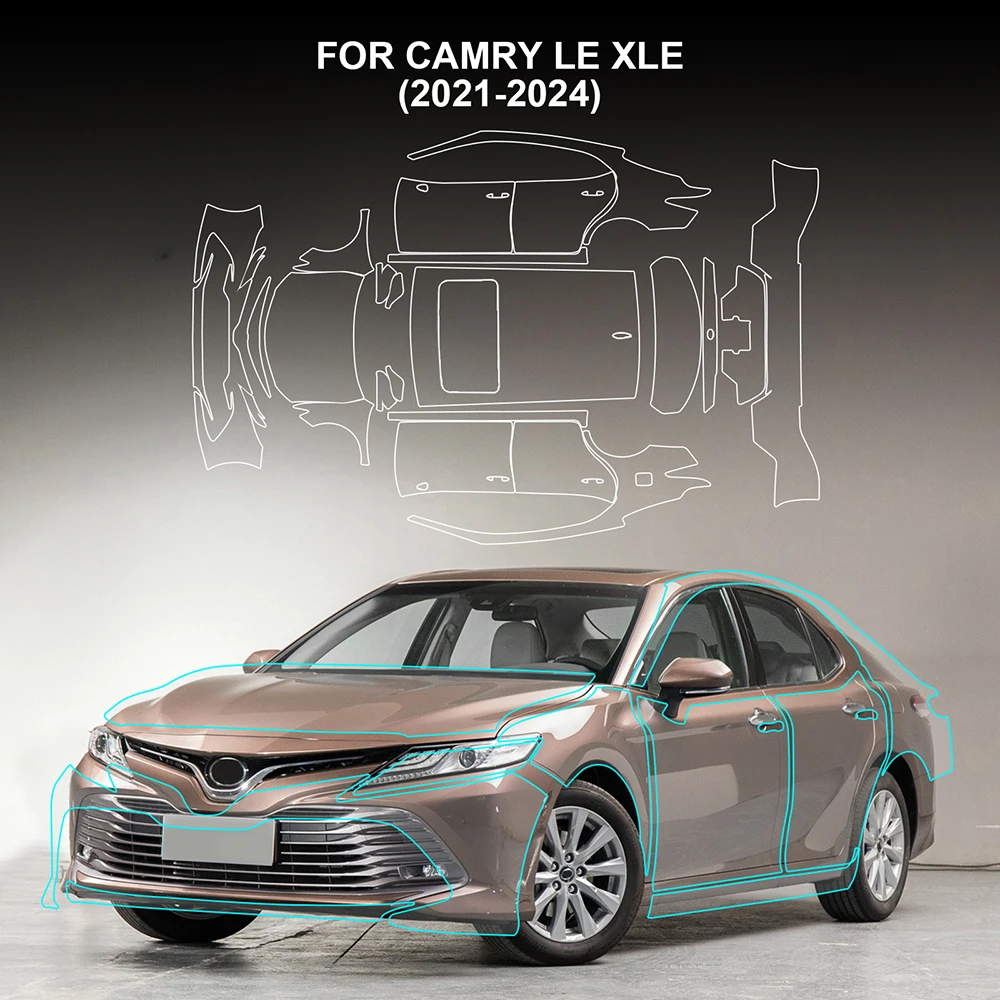 for CAMRY LE XLE 2021 2022 2023 2024 Car Paint Protection Film Car Transparent - £21.22 GBP+