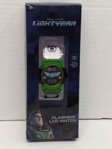 Disney Pixar Lightyear Flashing LCD Watch Accutime Watch Co. New - $12.86