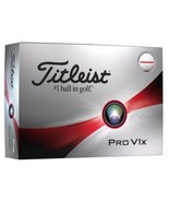 Titleist 2023 Pro V1x Golf Balls #1-#4 1 Dozen White with Red Alignment - $256.24