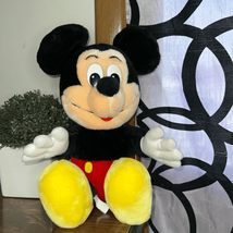 Vintage 12&quot; Firm Plush Disney Mickey Mouse Toy - £13.87 GBP