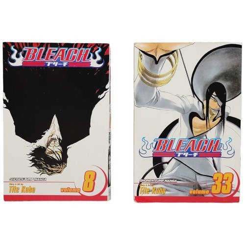 Bleach 7&quot;4-F Tite Kubo Vol 8 &amp; 33 Shonen Jump English Manga - Viz Media  - $6.80