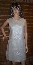Cynthia Rowley Metallic  Linen &amp; Cotton Sheath Dress SIZE 4 NWT - £55.43 GBP