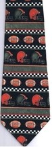 Football Necktie Dino Romera Hand Made 100% Polyester Made in Korea - $15.56